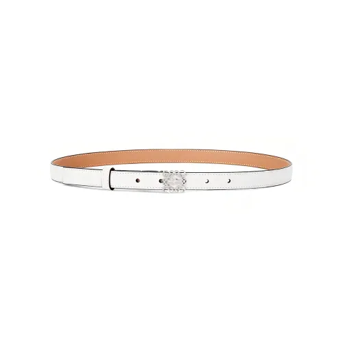 LOEWE Кожаные ремни Белый Женские