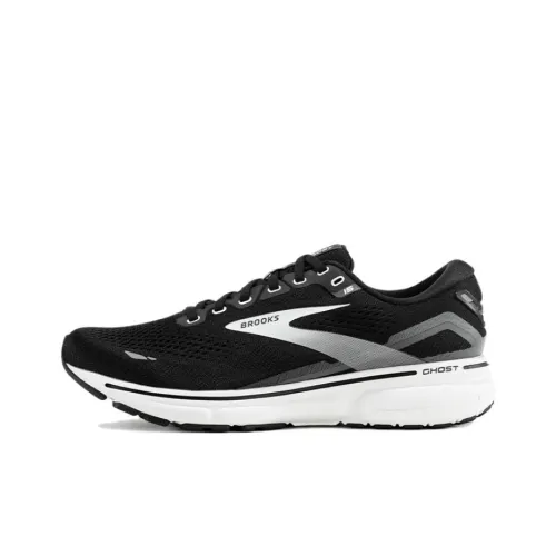 Brooks Ghost 15 Slip-resistant Abrasion-resistant Low Top Беговые кроссовки Женские Черный Серебряный