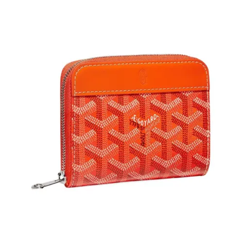 GOYARD MATIGNON Холст и Кожа Кошелек Маленький Унисекс Оранжевый
