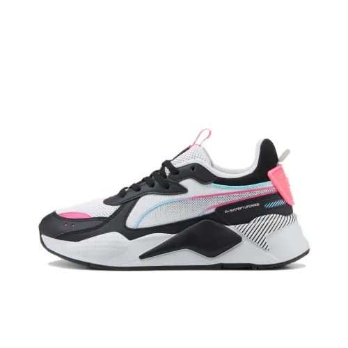 PUMA RS X 3D Low Топ Повседневная обувь Женская Черный Белый Розовый