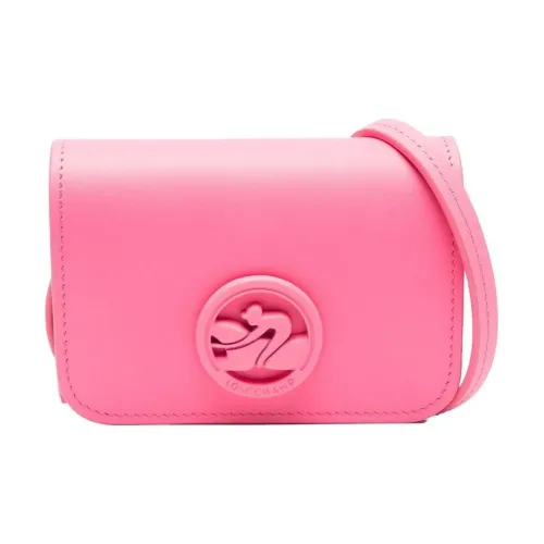 LONGCHAMP Коробка TROT Телячья кожа Сумка через плечо Монетница Обычная Женская Розовая