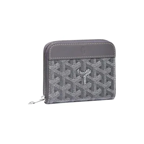 GOYARD MATIGNON Холст и Кожа Кошелек Маленький Унисекс Серый