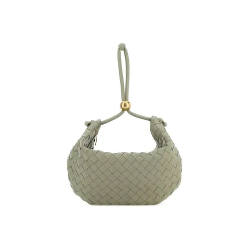 Bottega Veneta Lambskin Clutch Medium Women's Green Bottega Veneta Клатч из овечьей кожи среднего размера женский зеленый