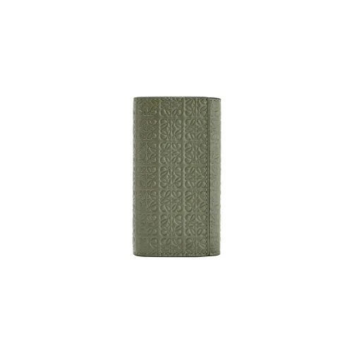 LOEWE Silk Calfskin Key Pouch Women's Green LOEWE Шелк Телячья кожа Key Pouch Женские Зеленый