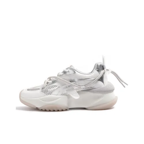 STEVE MADDEN Спортивная повседневная обувь Женская Белая Серебряная