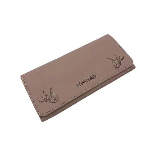 LONGCHAMP Кожа Кошелек Женский Светлый Умбра