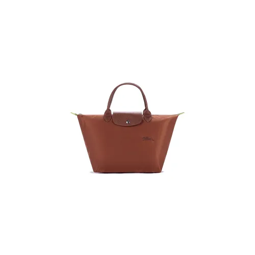 LONGCHAMP Le Pliage Green Коровья кожа Комбинированный Пельмени Сумка Средний Женская Коричневый