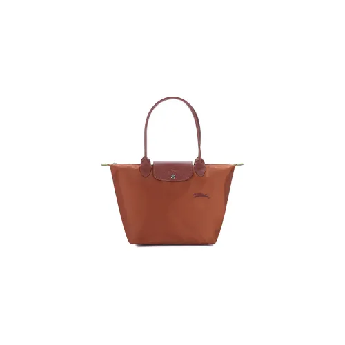 LONGCHAMP Le Pliage Green Коровья кожа Комбинированный Пельмени Сумка Сумка через плечо Женская Коричневая