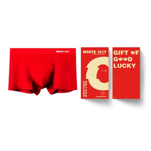 Белая жара Семейный трусы Трусы нижнее белье Мужской 1 упаковка Однотонный