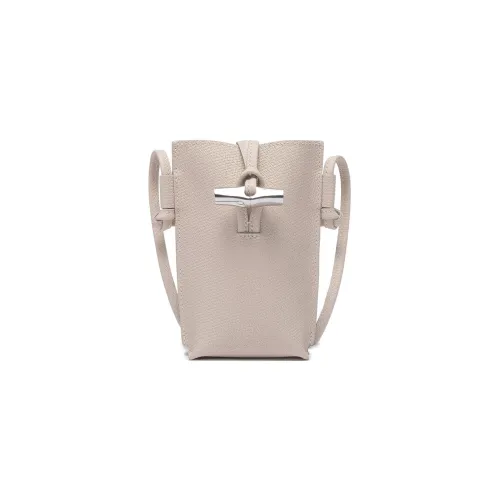 LONGCHAMP Roseau Сумка через плечо из коровьей кожи чехол для телефона стандартный женский бежевый
