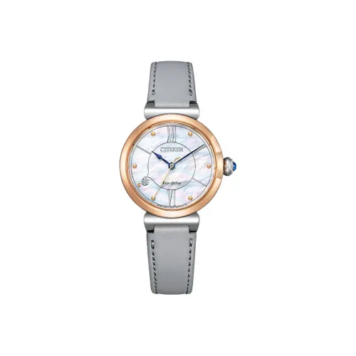 CITIZEN Small Bellflower Collection Светильник Кварцевый механизм Коровья кожа Ремешок Часы