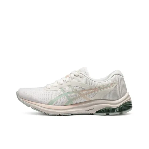 Asics Gel Impulse 12 Low Top Повседневные Беговые Кроссовки Женские Белые Циановые