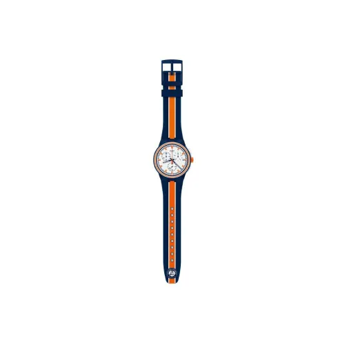 SWATCH Originals Collection Кварцевый механизм Мужские часы Часы 42 мм Белый циферблат Пластиковый корпус часов