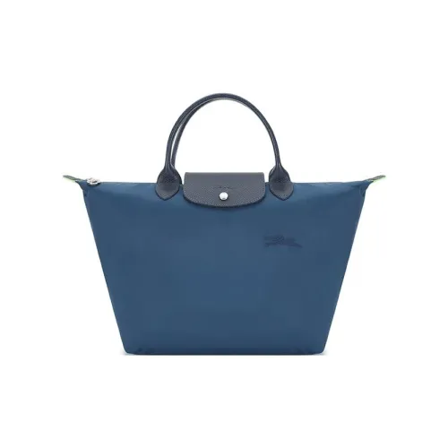 LONGCHAMP Le Pliage Green Коровья кожа Сумка Средний Женские Синий