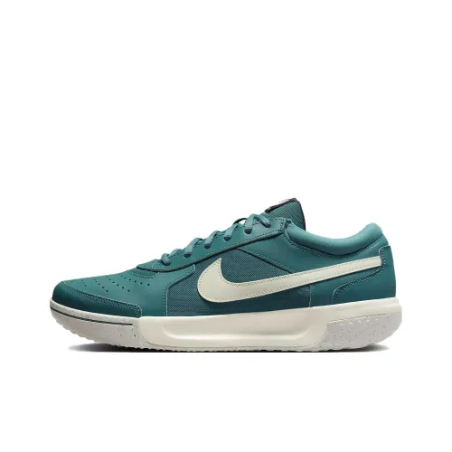Nike Court Lite 3 Air Zoom Shock Absorbers Slip-resistant Low-top Tennis Shoes Unisex Mineral Green