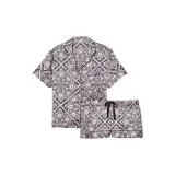 Чёрный Белый С принтом