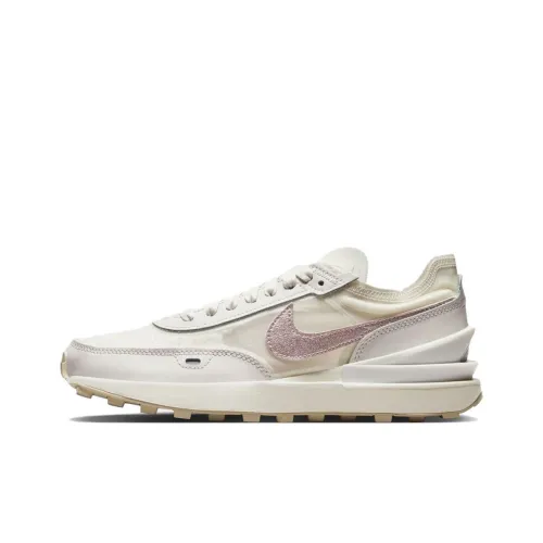 Nike Waffle One Essentials Low Топ Кэжуал Женские Белый Розовый