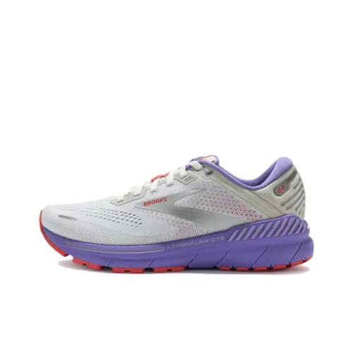 Brooks Adrenaline GTS Slip-resistant Abrasion-resistant Low-top Беговые кроссовки Женские Серый Фиолетовый