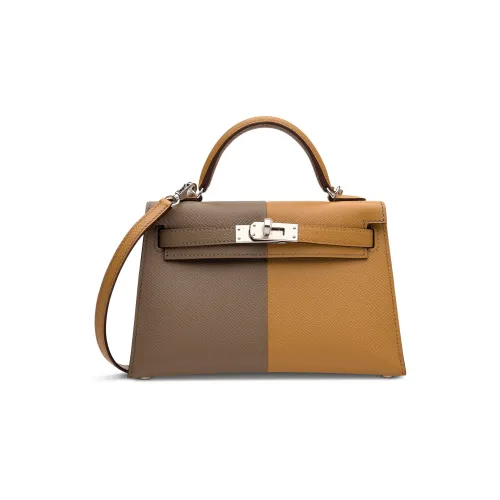 HERMES Mini Kelly 2nd Generation Сумка Kelly из эпсомской кожи Сумка через плечо Сумка для женщин
