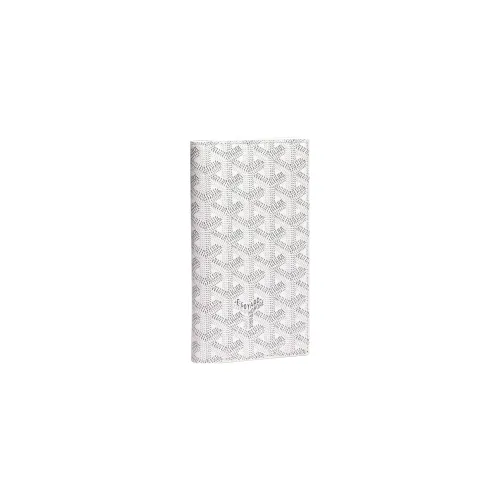 GOYARD SAINT ROCH Холст с кожей Собака's Teeth Кошелек Унисекс Белый