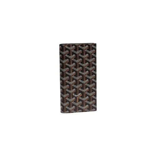 GOYARD SAINT ROCH Canvas Leather Dog's Teeth Wallet Регулярный Unisex Черный