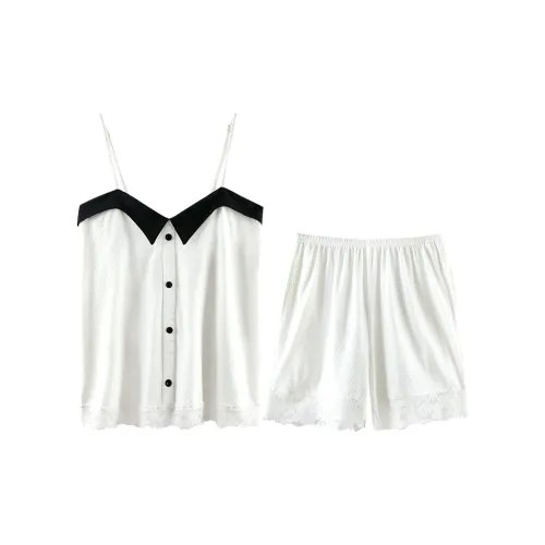 Q'NIANMA Груша Белый Пижамный Комплект для Женщин