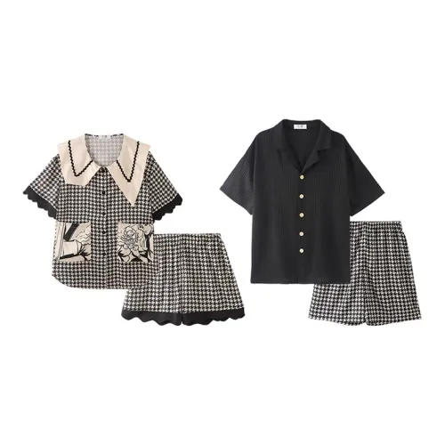 Chun Xi Черный Унисекс Пижамные комплекты