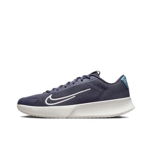 Nike Court Vapor Lite 2 Амортизаторы Slip-Resistant Низкий Топ Теннисные Кроссовки Мужские Синие Белые