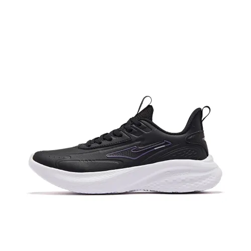 Erke Mingou противоскользящие устойчивые к истиранию низкий топ беговые кроссовки женские черный фиолетовый