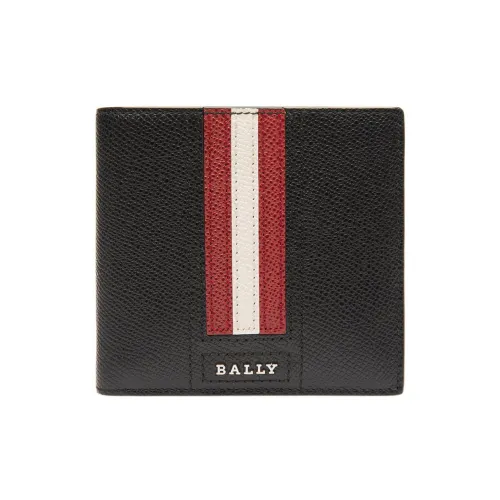 BALLY Тисненая коровья кожа кошелек для монет мужской черный