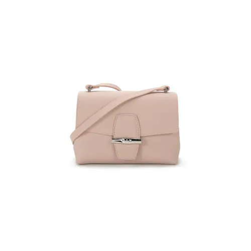 LONGCHAMP Roseau Корова Кожа Бамбук Сумка Большая Сумка Сумка через плечо Сумка на плечо Женская Нежно-розовая