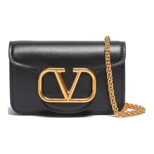 Valentino Locò Сумка через плечо из коровьей кожи клатч мини женский черный