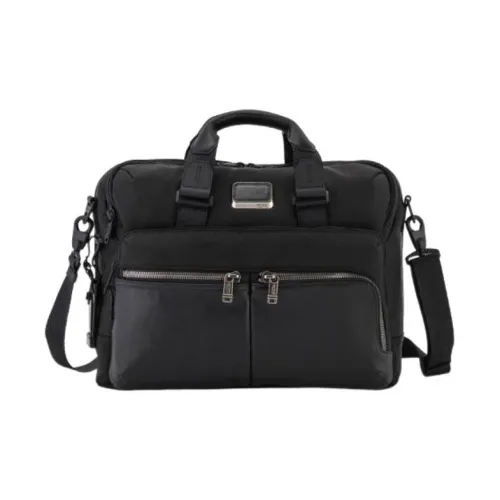TUMI Alpha Bravo Nylon Briefcase Ручная сумка Сумка через плечо Мужская Черная