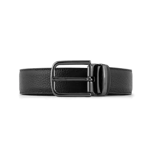 EMPORIO ARMANI Ремни из коровьей кожи Мужской Черный Ширина 3,5 см