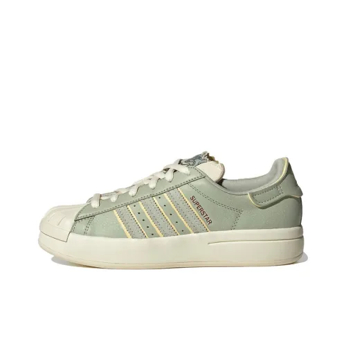 Adidas Originals Superstar Ayoon Low Топ Кроссовки для скейтбординга Женские Белые Зеленые