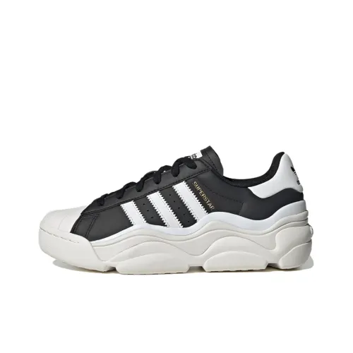 Adidas Originals Superstar Millencon Износостойкий и Легкий Низкий Топ Повседневная Обувь Женская Черный Белый