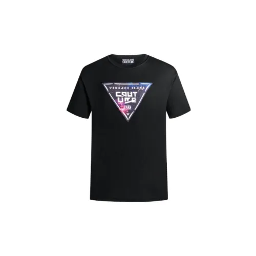 VERSACE JEANS COUTURE FW22 T-Shirt Мужской Черный