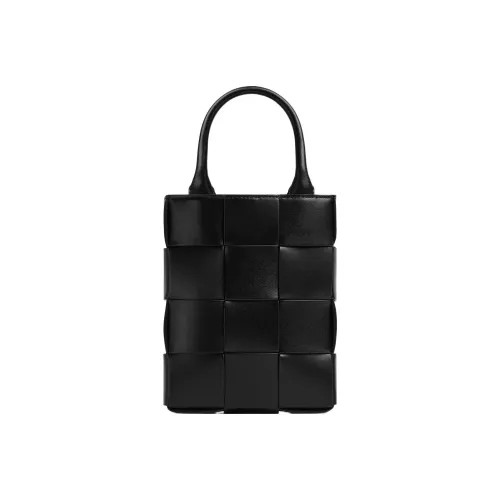 Bottega Veneta Сумка Tote из коровьей кожи Сумка для покупок Мини Сумка Мужская Черная