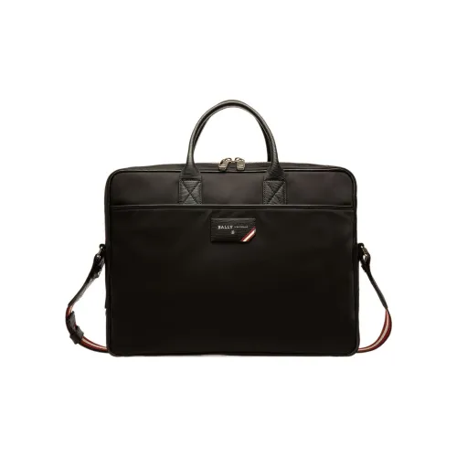 BALLY Нейлоновая бизнес-сумка с коровьей кожей сумка через плечо мужская черная