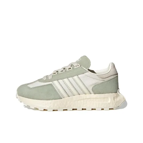 Adidas Originals Retropy E5 Амортизаторы Slip-resistant Abrasion-resistant Низкий топ Повседневная обувь Женская Бежевый Зеленый