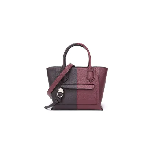 LONGCHAMP Mailbo Корова Кожа Сумка Маленькая Женская Фуксия Темно-Красный