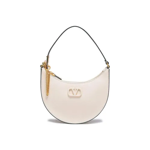 Valentino Vlogo с рельефом телячья кожа хобо сумка мини женская светлая слоновая кость