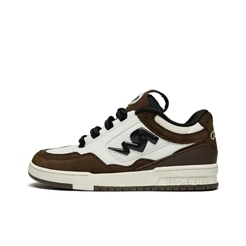 REEMUSTERED Низкие кроссовки для скейтбординга унисекс цвет Mocha