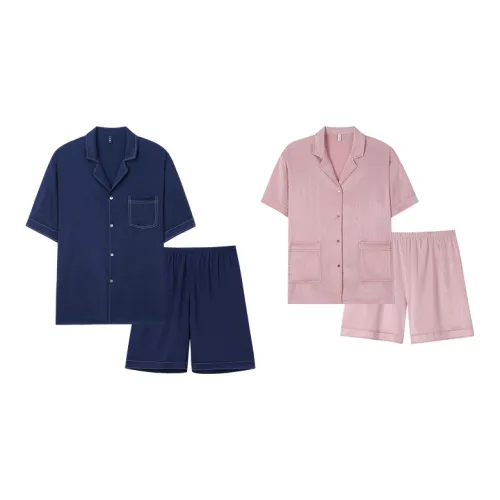 DAMOS·LOVE Розовый+Синий Унисекс Пижамные комплекты