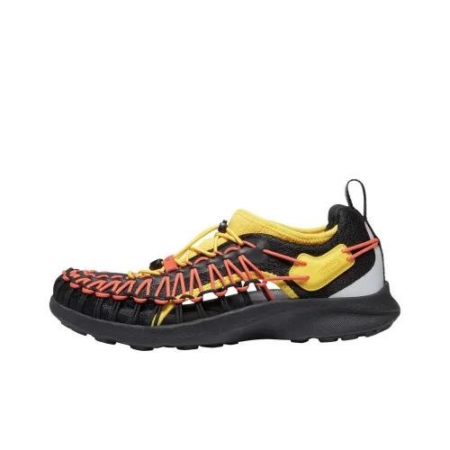 KEEN UNEEK SNK Пляжные сандалии Мужские Черный Желтый Красный