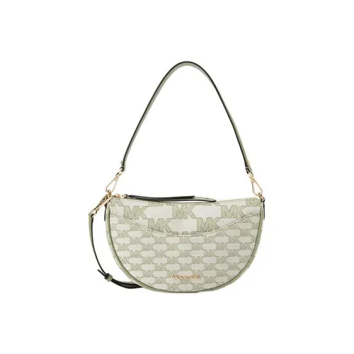 MICHAEL KORS Жаккард Сумка-полумесяц Седло Сумка Сумка на плечо Сумка Сумка через плечо Женская Фруктовый зеленый