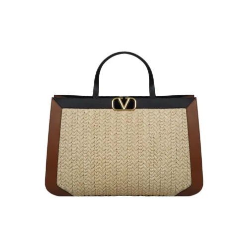 Valentino Raffia с кожаными вставками комбинированная одно плечо сумка обычный женский многоцветный