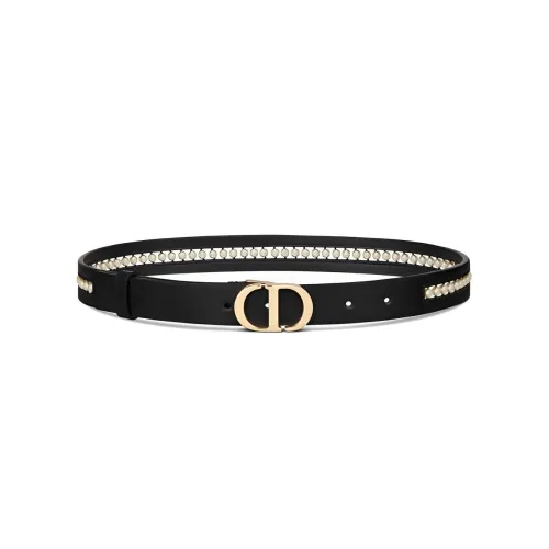 DIOR Кожаные ремни, черные, женские