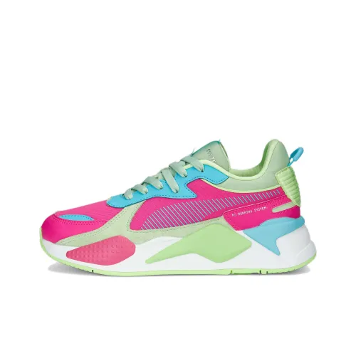 PUMA Spring Fling RS X MID Топ Спортивная Повседневная Обувь Женская Розовый Зеленый