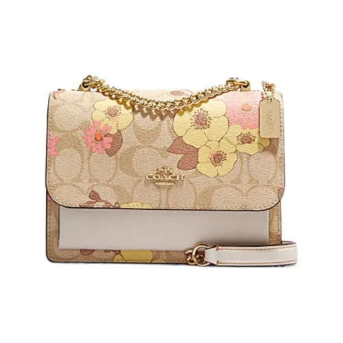 COACH Klare Коровья кожа Сумка через плечо Маленькая Женская Хаки